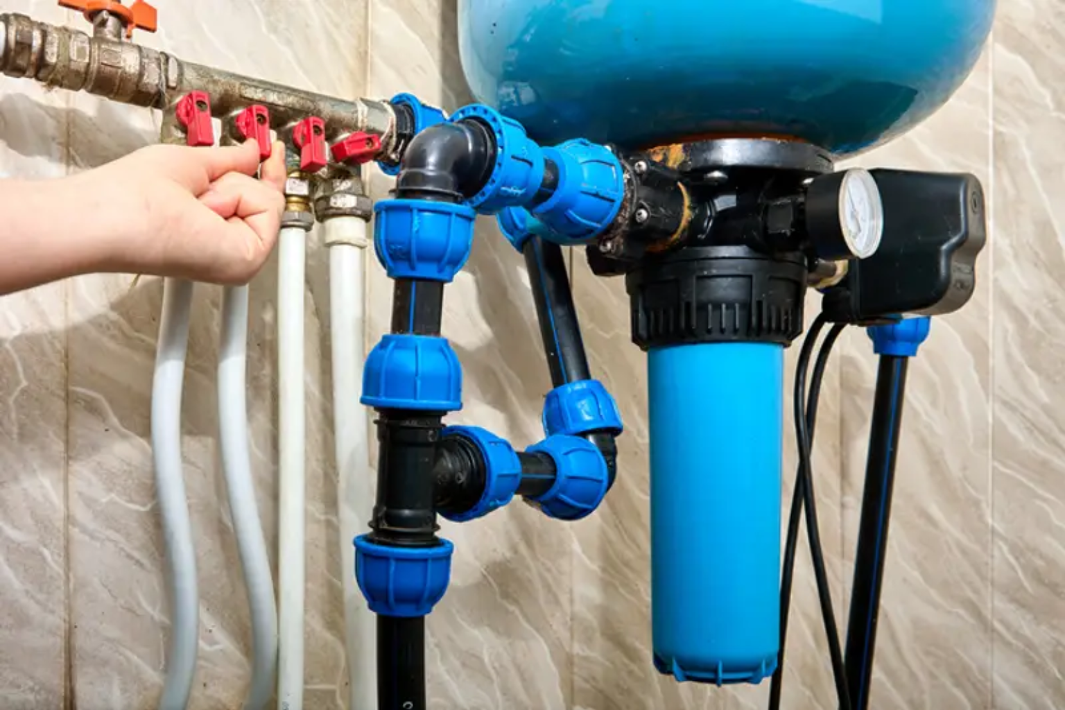 install whole house water filtration